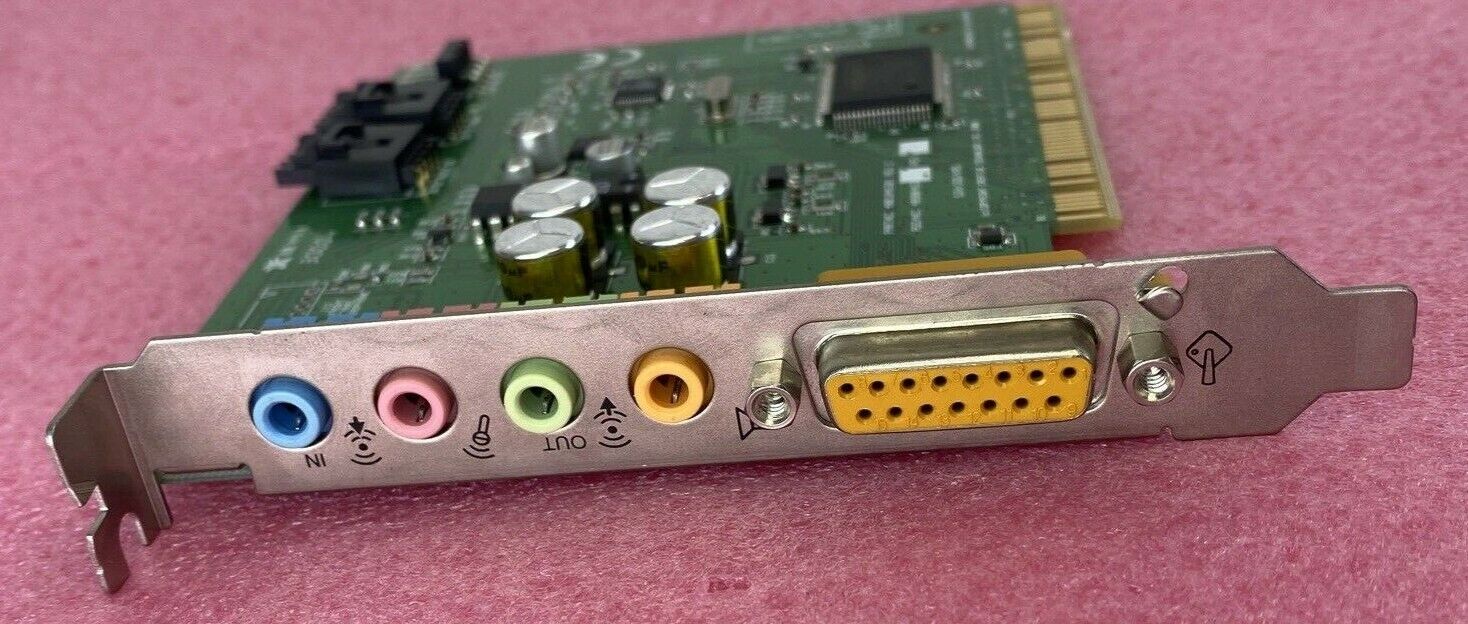 Creative Labs CT5801 RevA1 3.5mm audio MIDI I/O PCI game sound card