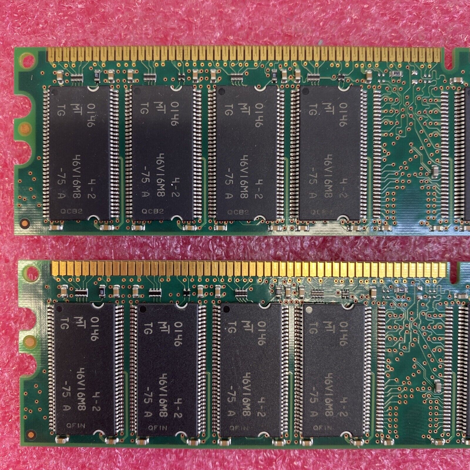 2x 256MB Micron MT16VDDT3264AG-265A1 PC2100U DDR 266MHz RAM Memory