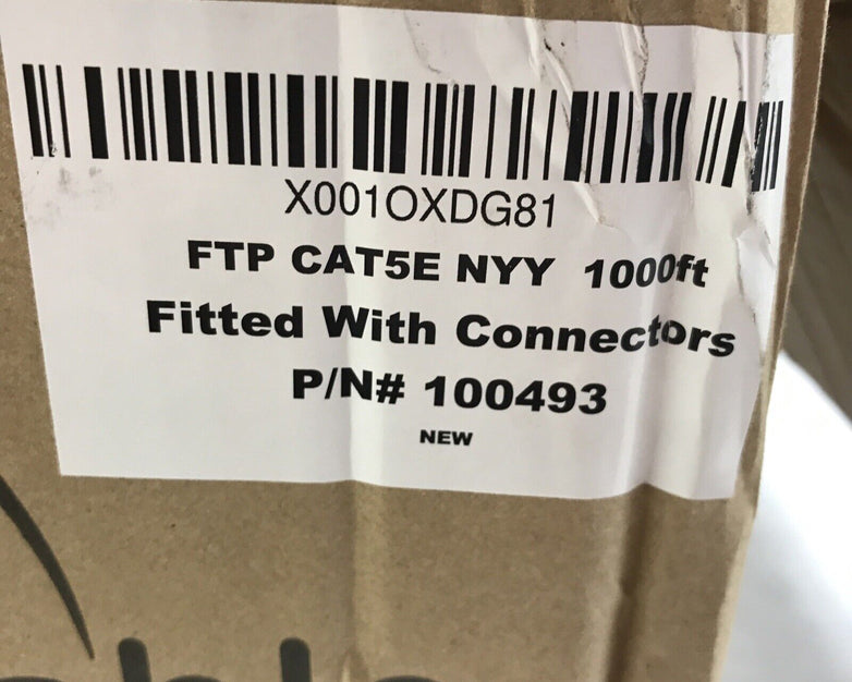 FTP Cat5e Lan Cable 1000ft Black P/N 100493