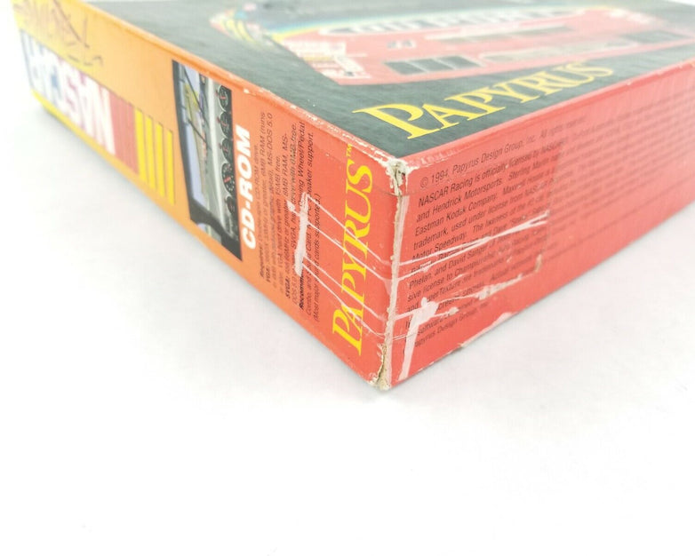 NASCAR Racing (Papyrus, 1994) - PC Windows CD-ROM With Manual and Box
