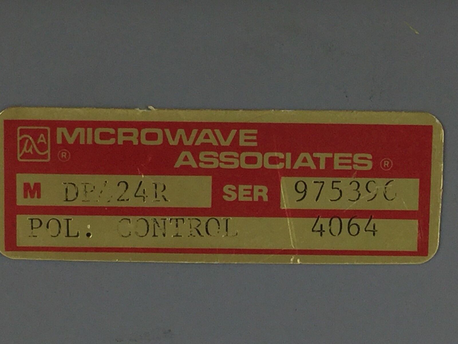 Microwave Associates DR424R  Polarization Controller DR Series Untested
