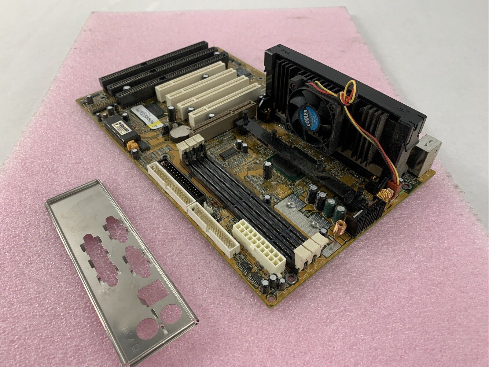 ICO BioStar MGTLC Motherboard Intel Celeron 333MHz w/Shield 3xISA