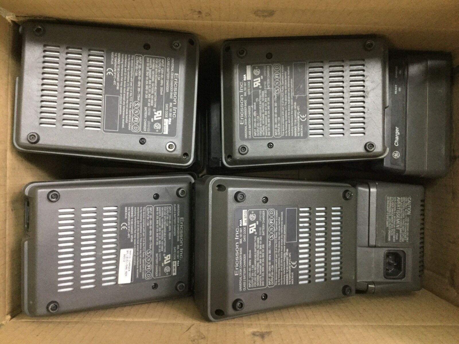 Ericsson Inc Universal Desk Charger Base Class 2  BML 161 59/1 R2A   Lot of 10