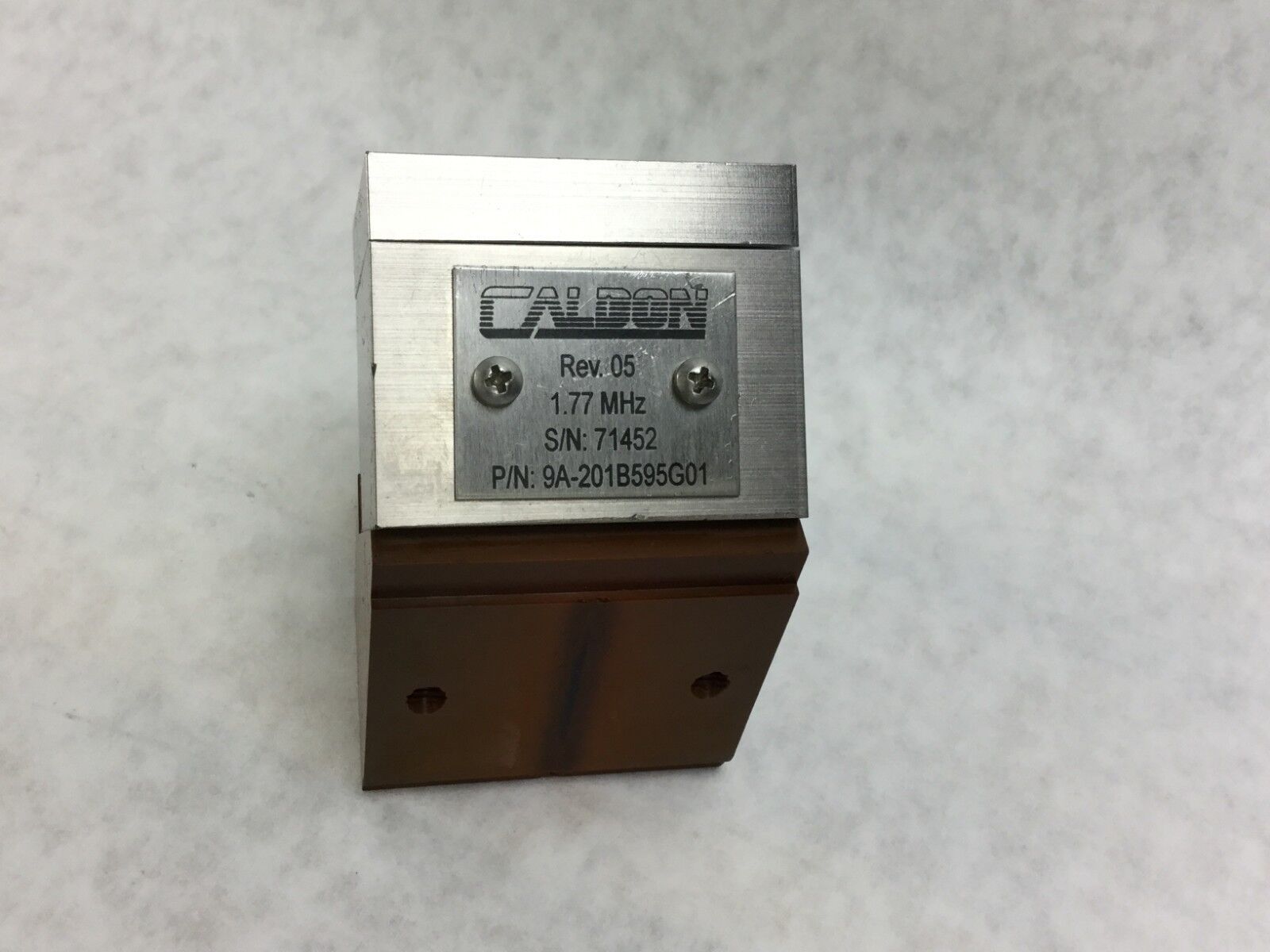 Caldon 9A-201B595G01 1.77 MHz  CW 7967  OW 38  HW .635  Untested