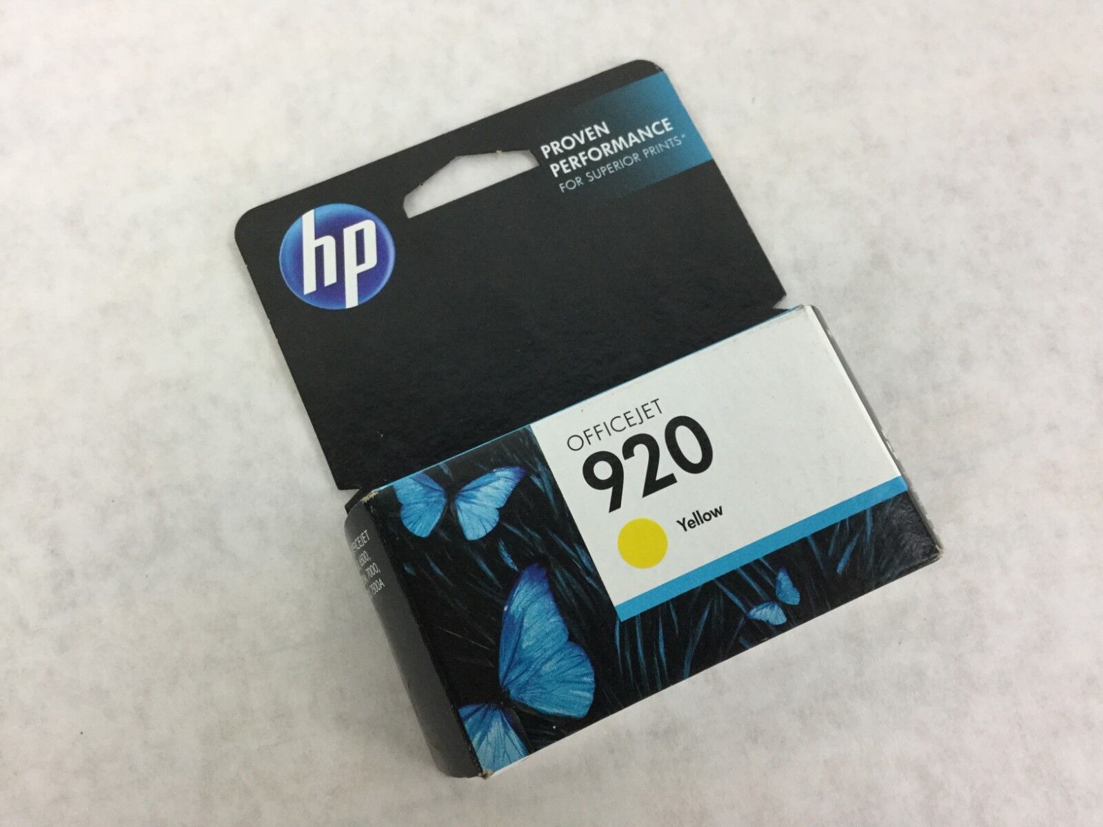 Genuine HP920 Yellow Ink Cartridge CH636AN NEW Sealed Warranty End Date May 2015