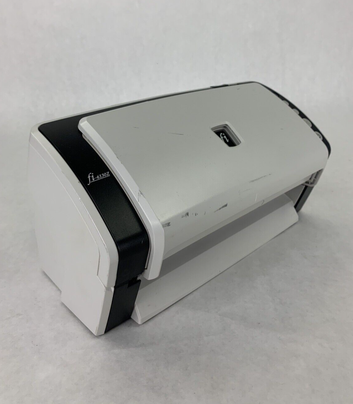 Fujitsu fi-6130z Duplex Color Scanner Tested Missing Document Holder and Catch