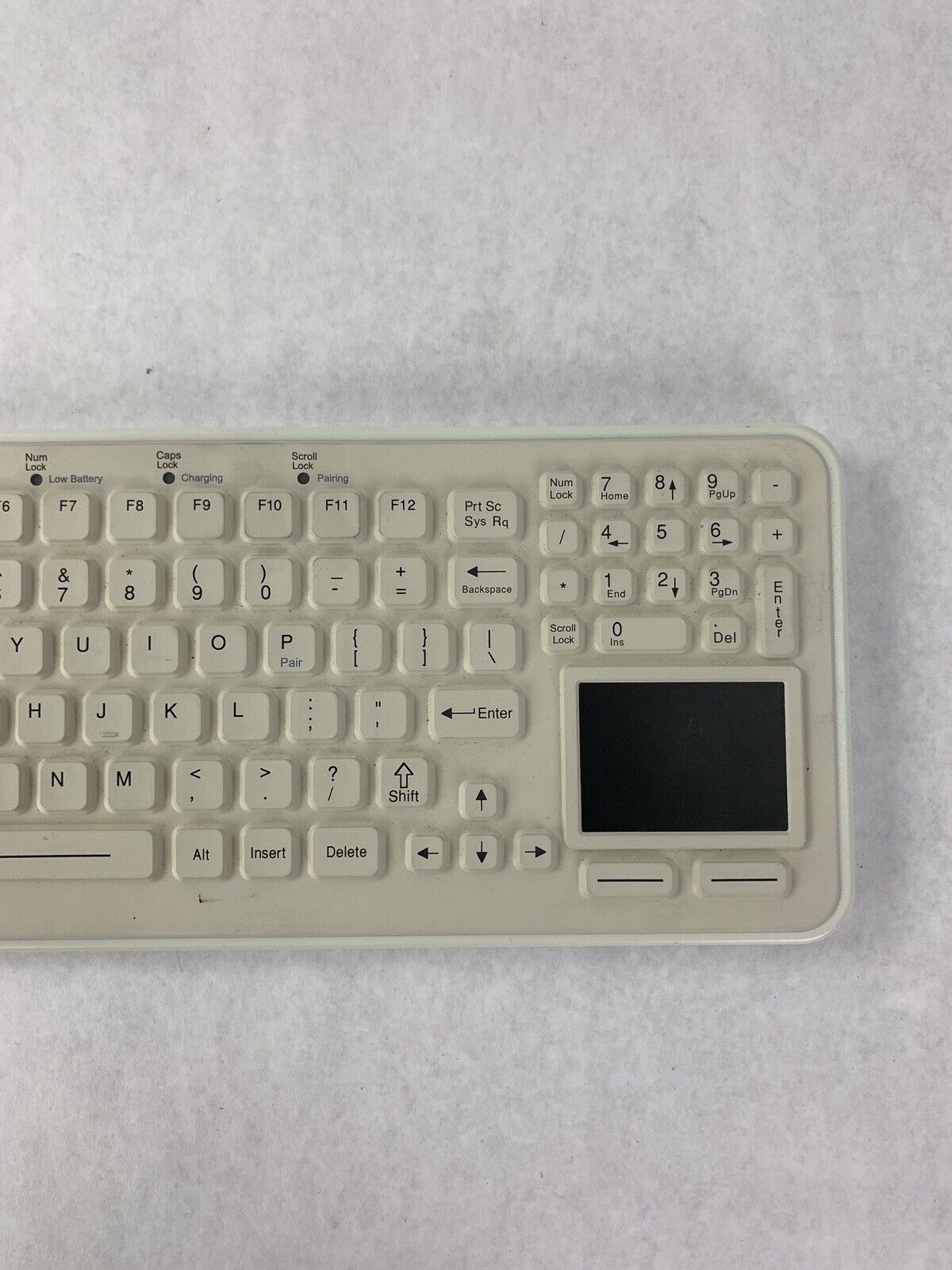 iKey Sk-97-TP Water Resistant USB Industrial Desktop Keyboard White SkinnyBoard