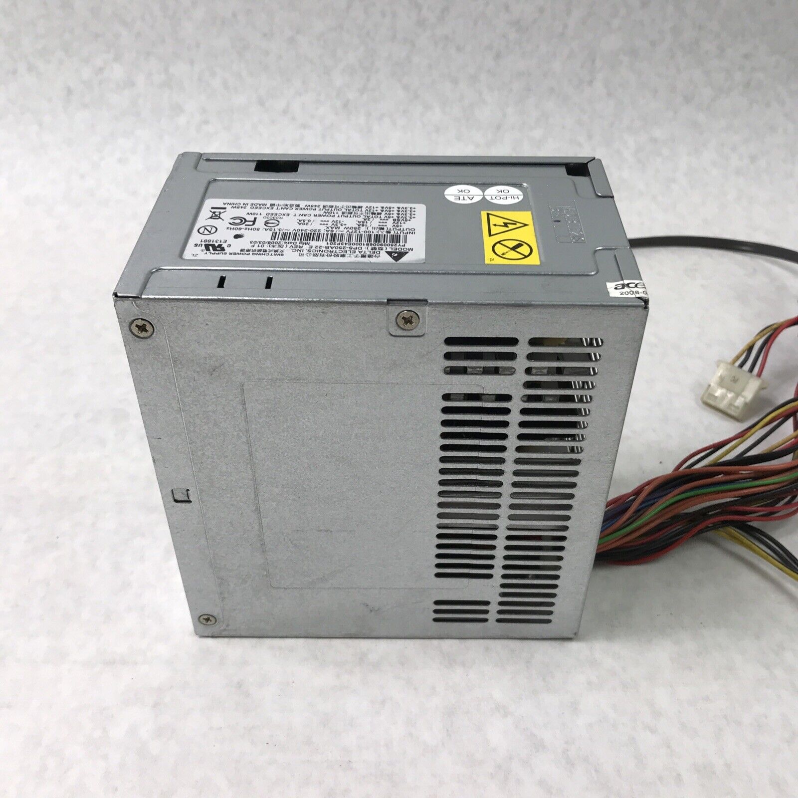 Delta Electronics Inc 6A 240V 3.15 60Hz 250W DPS-250AB 110W (Tested and Working)