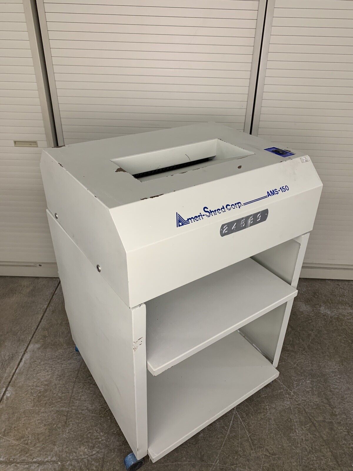 Ameri Shred Corp Strip Cut Paper Heavy Duty Shredder AMS-150 For Parts