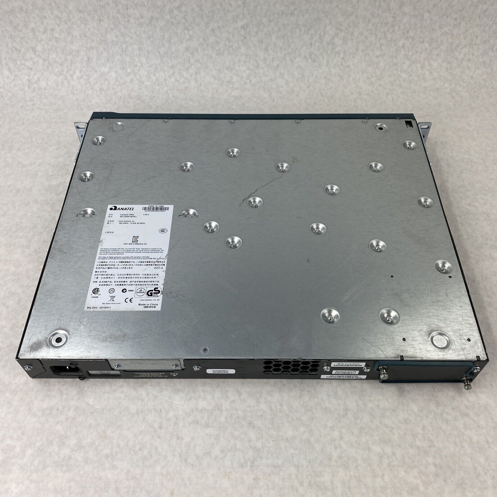 Cisco Catalyst 2960-S Series PoE+ WS-C29605-48FPS-L V03  48-Port Ethernet Switch