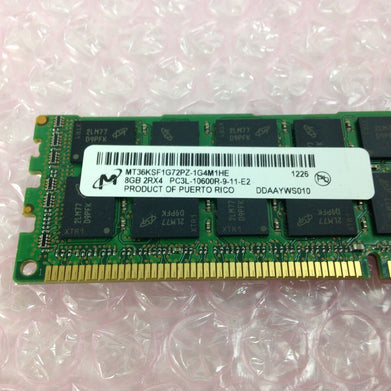 Micron PC3-10600 8GB SDRAM 1333 MHz DDR3 Memory MT36KSF1G72PZ- 1G4M1HE