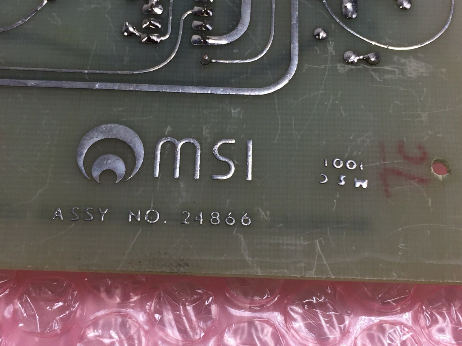 Vintage 1975 MSI Manual Switch Buffers & Logic 24866 Micromedic Card