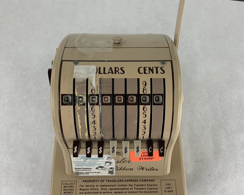 Paymaster 8000 Receipt Puncher W/ Film Tested