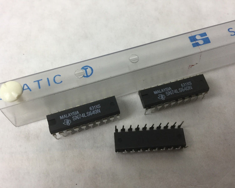 TEXAS SN74LS640N, IC BUS TRANSCEIVER 8BIT 20 DIP, Lot of 3