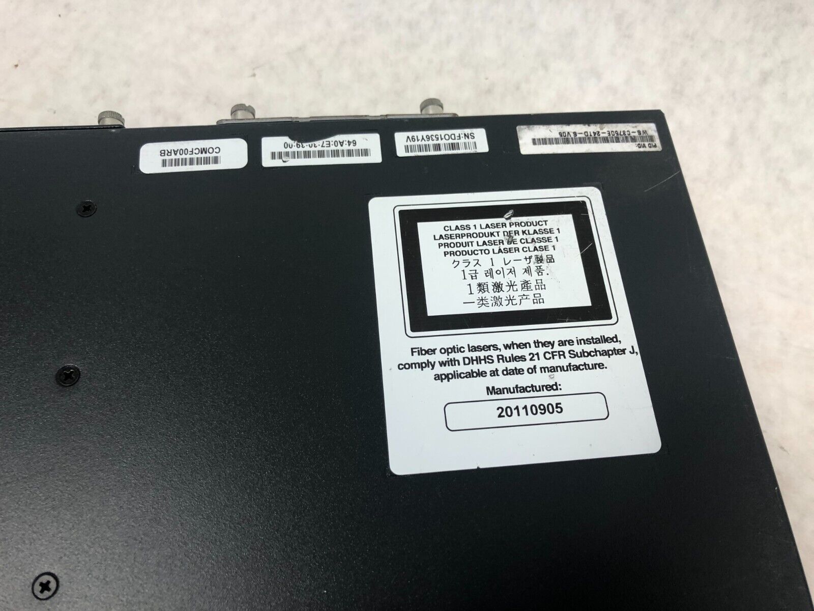 Cisco Catalyst 3750-E Series WS-C3750E-24TD-S Multi Layer Switch