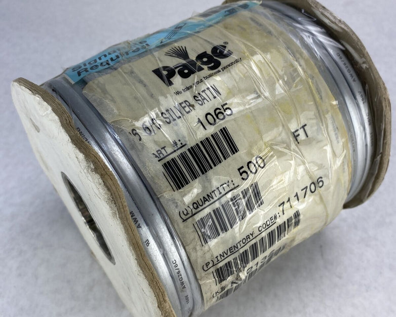 Paige Electric 1065 6/C Silver Satin 150V - 500 FT
