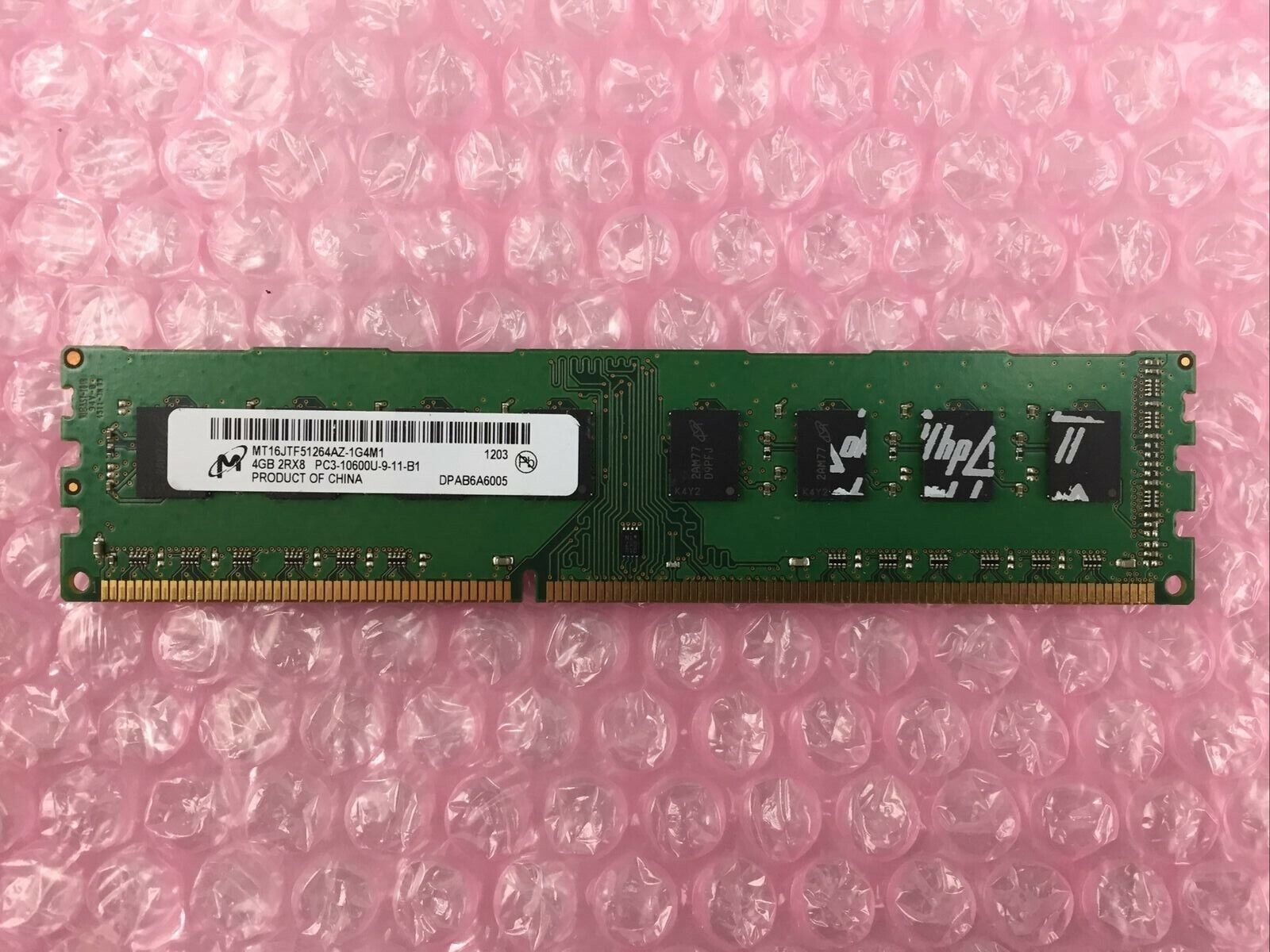 Samsung 4GB 2RX8 PC3-10600U-09-11-B1  MT16JTF5126AZ-G4M1