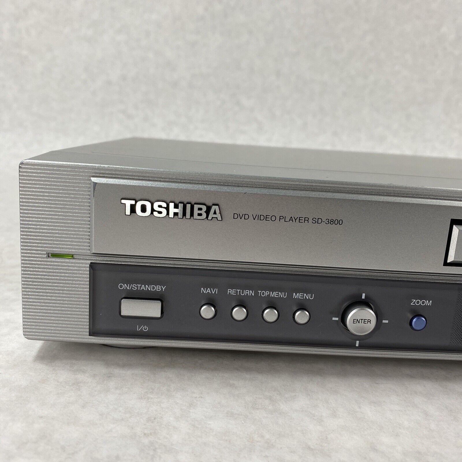 Toshiba SD-3800U DVD Video Player Tested but NO REMOTE