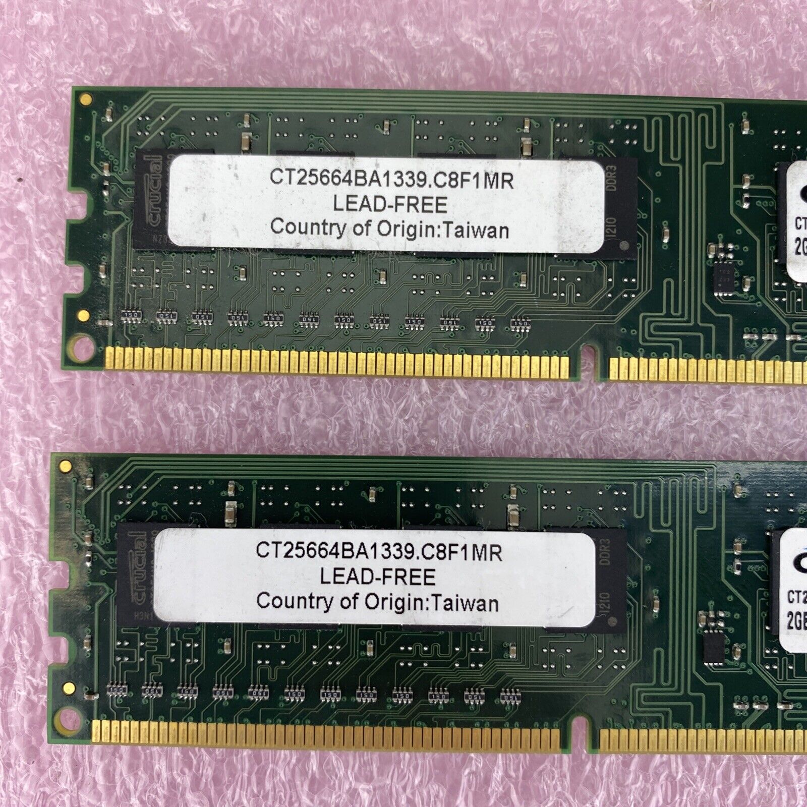 2x 2GB Crucial CT25664BA1339.C8F1MR PC3-10600 1333Mhz DDR3