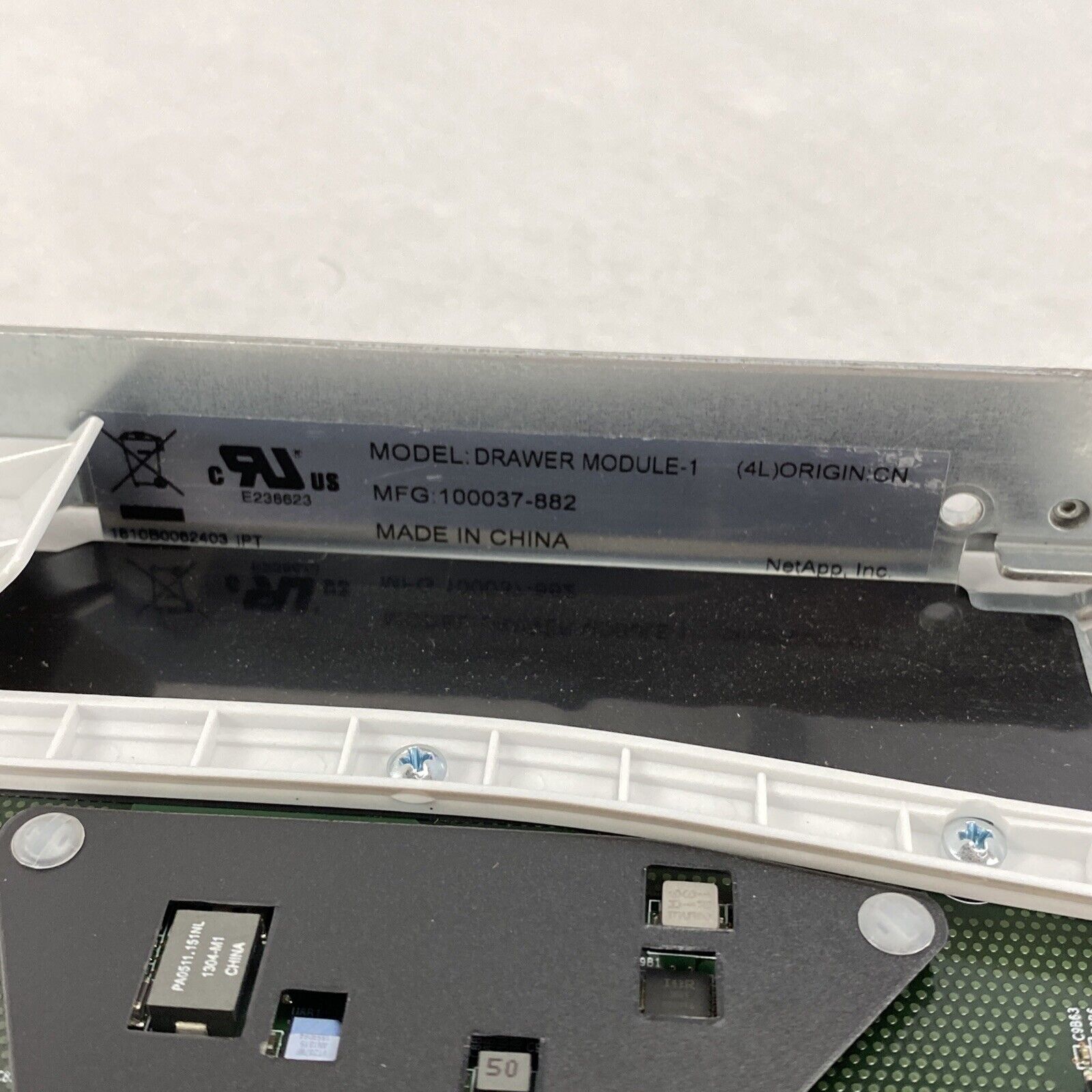 NetApp X-48566-00-R6  12-Slot Drive Shelf Drawer Module-1 w/ Q48SK12033NRFJ IC