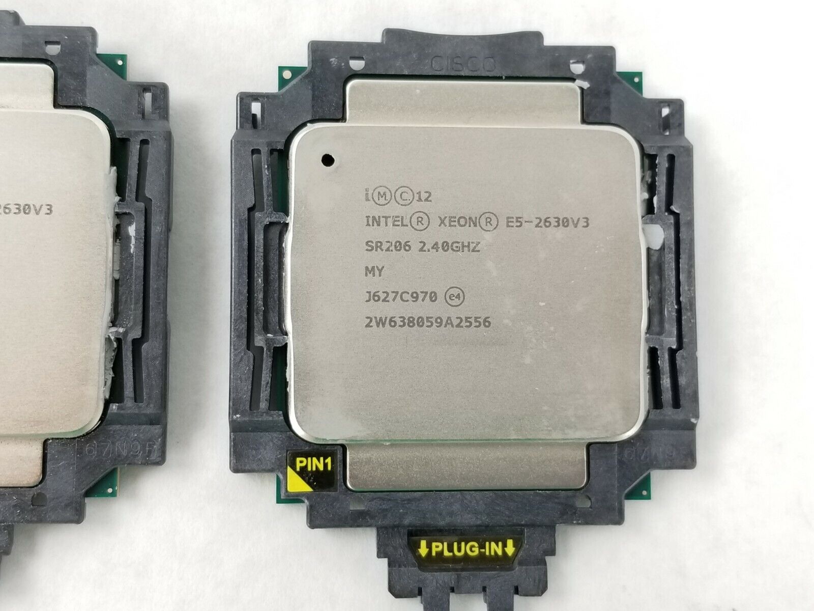 Matching Pair Intel Xeon E5-2630 V3 CPU 8-Core 2.4GHz SR206 20MB 85W LGA 2011-3