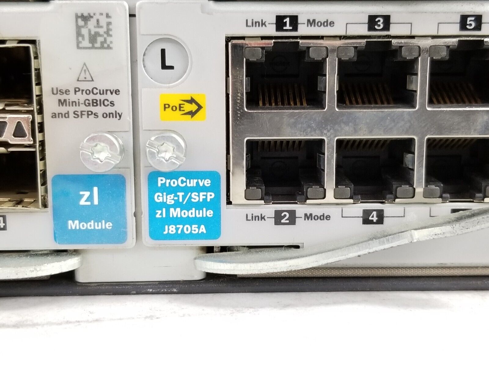 HP ProCurve Switch 5412zI J8698A Switch Chassis With 10x J8702A 2x J8705A