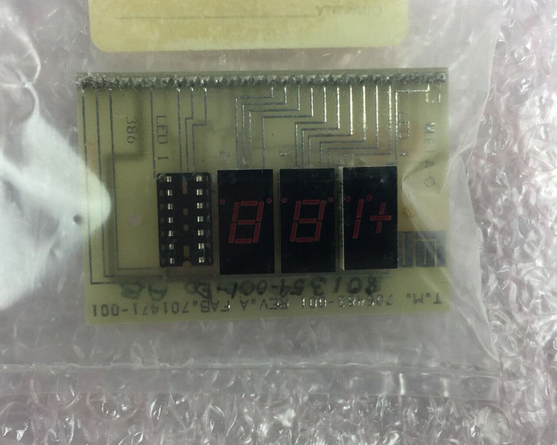 LDC / Milton Roy Part# 801395001 PCb Assy Display Gr Master