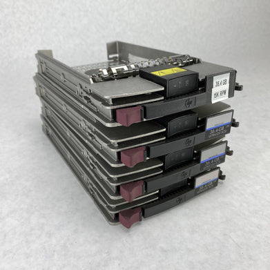 Lot of 4 Genuine HP ULTRA320 3.5" SCSI 289241-001 HDD Caddy Trays 36.4GB 15K RPM