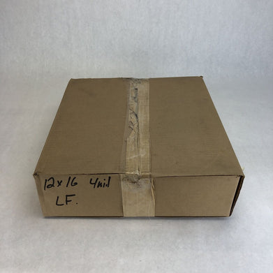 500- 12x16" Clear Poly Bags Lay-Flat 4mil