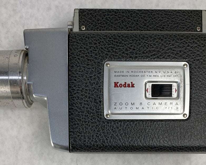 Vintage Kodak Electric 8 Movie Camera Zoom Lens f:1.9 USA Made SOLD AS IS