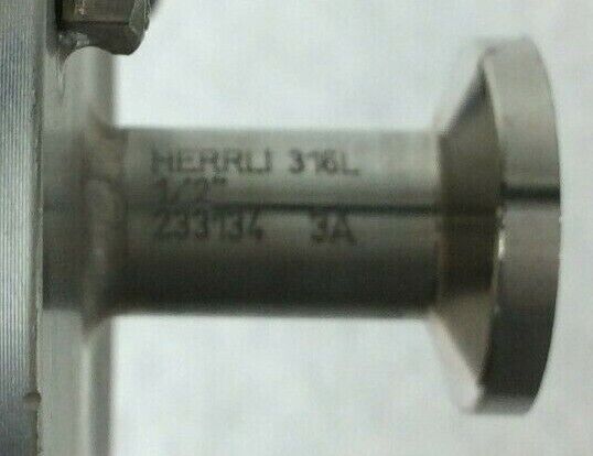 BioPharm MaxPure Stainless Steel Fitting Coupler Herrli 316L 1/2" 407394