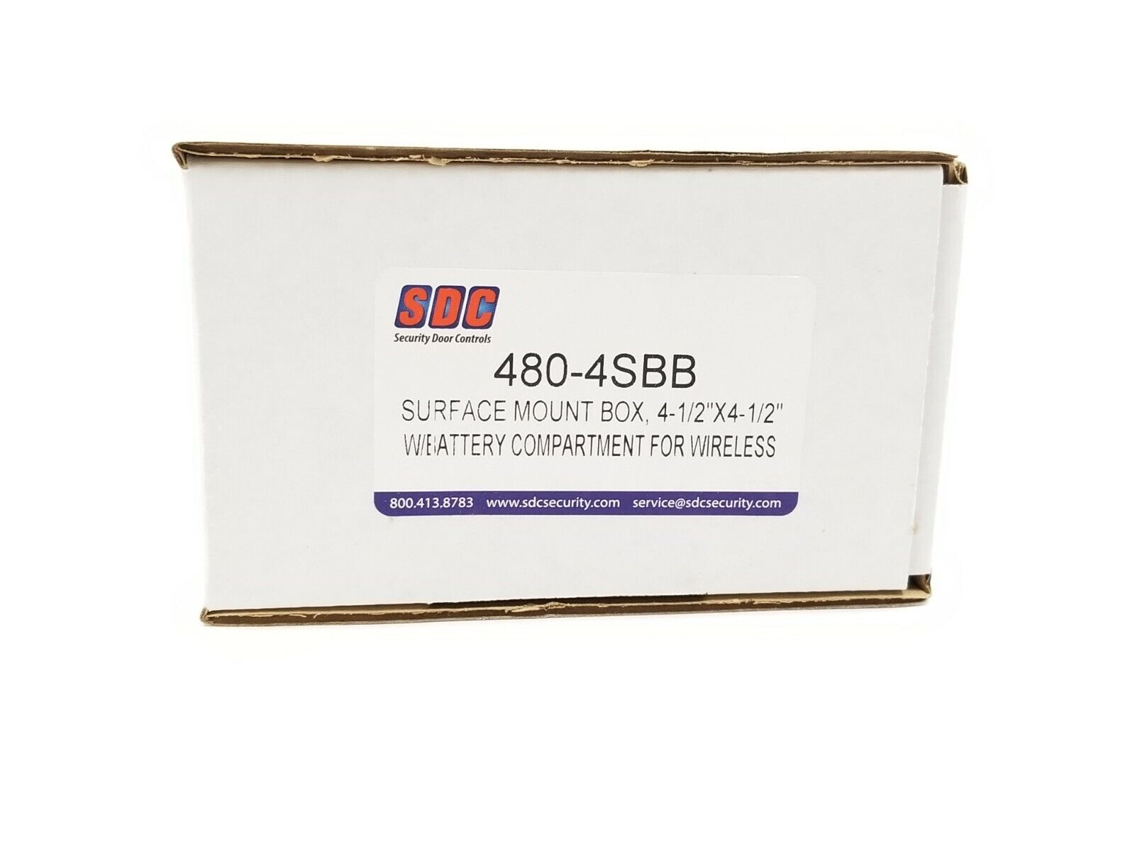 Security Door Controls 480-4SBB Surface Mount Box 4 1/2"x4 1/2"