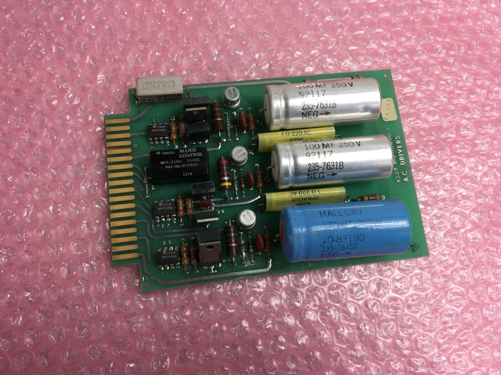 MSI 06107 A.C. Drivers Assy No 24860-3 Card