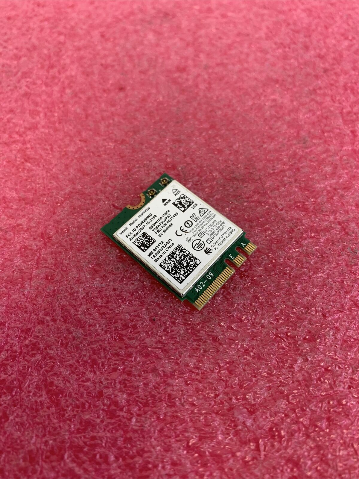 Intel 8260NGW Dual Band Wireless-AC Bluetooth WiFi M.2 Card