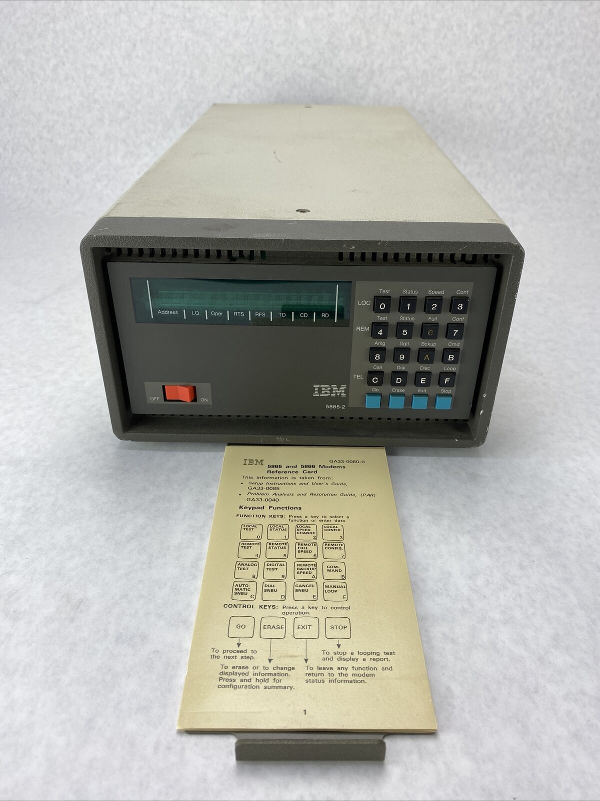 IBM 5865-2 Vintage 4-Port External Modem