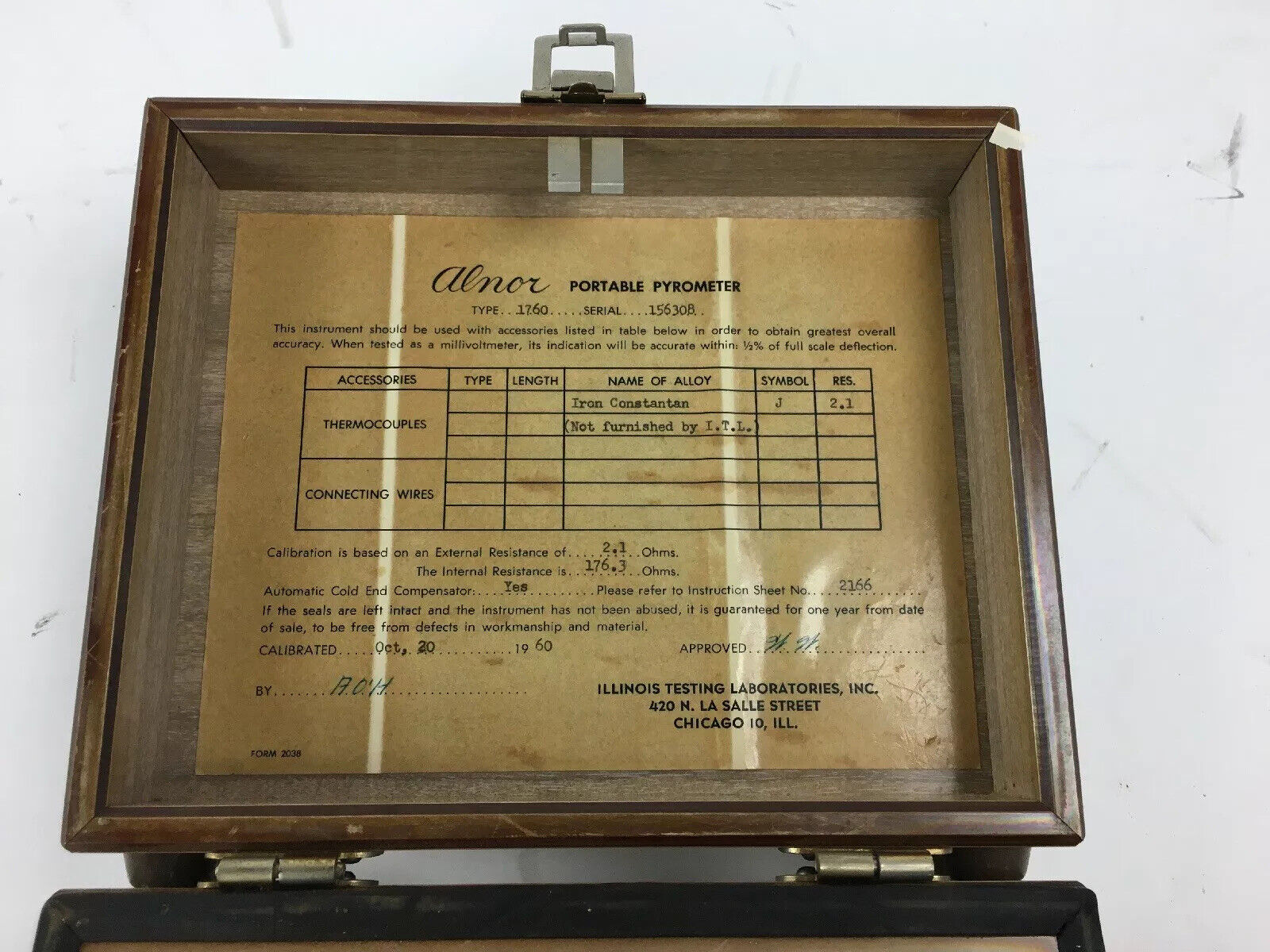 Alnor Portable Pyrometer 1760, Vintage, Pneumatic Airflow Tester