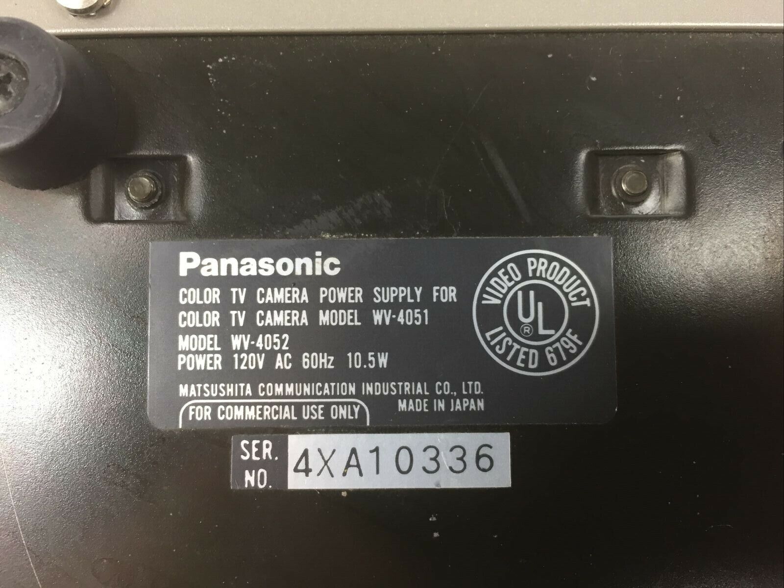 Panasonic WV-4052 Color TV Power Supply