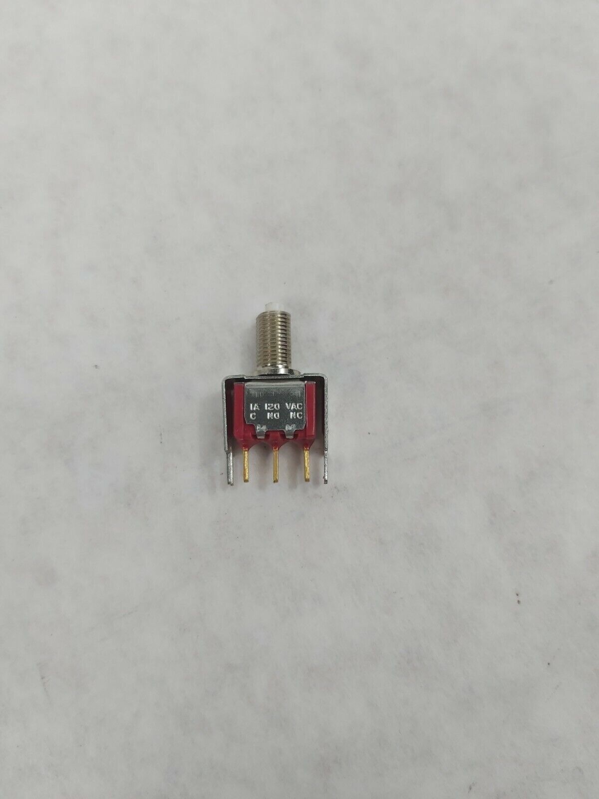 C&K Components 8121J83ZGE22 SPDT Push Button Switch 1A 120V No Button