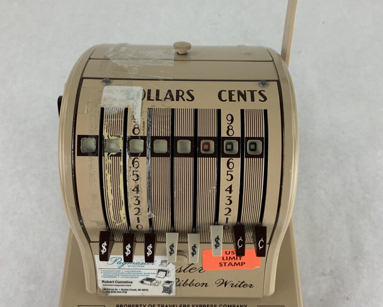 Paymaster 8000 Receipt Puncher W/ Film Tested
