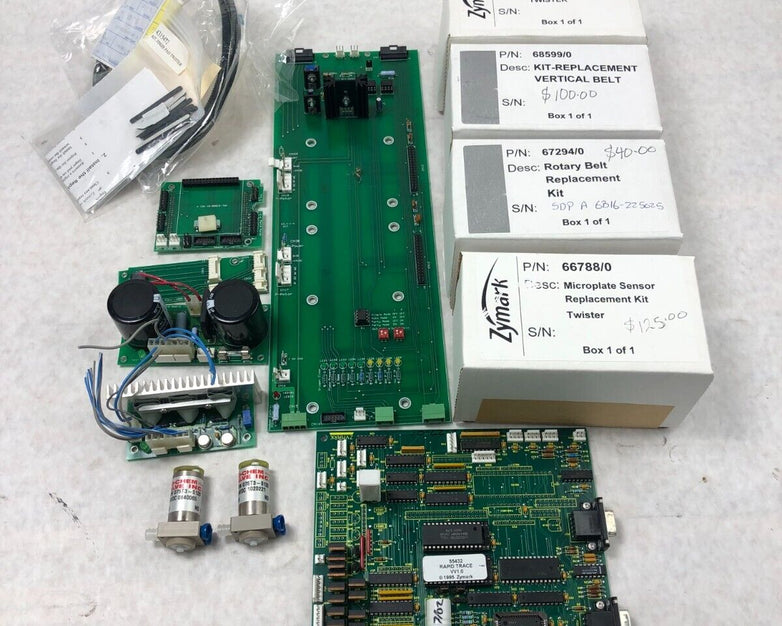 Lot of Zymark Bio Rad Twister Robot Spare Replacement Parts