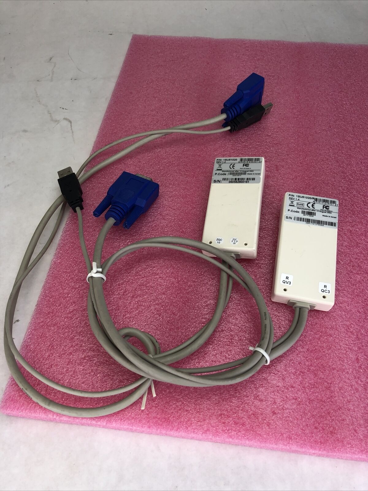 Lot of 2 MINICOM 1SU51020/R RICC - USB VGA REV 1.2