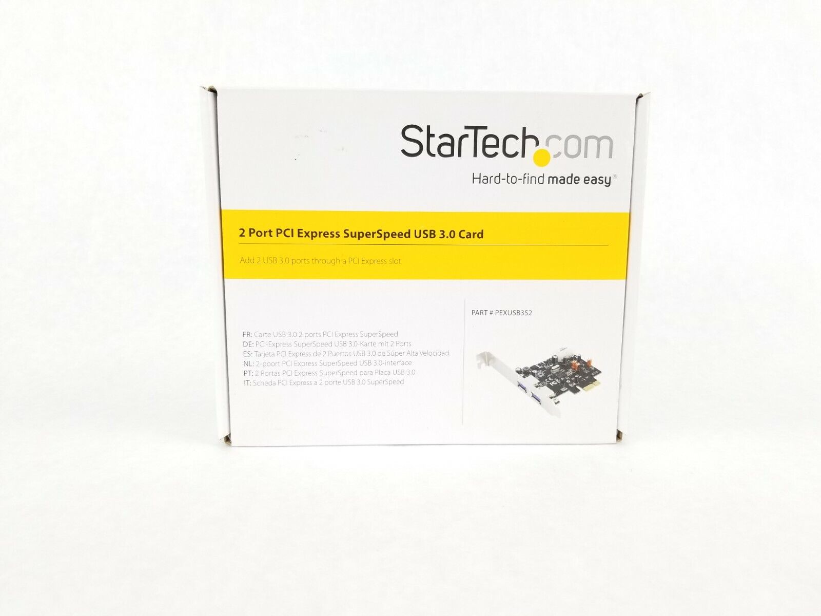 StarTech.com Dual Port USB 3.0 Expansion Card Adapter PEXUSB3S2