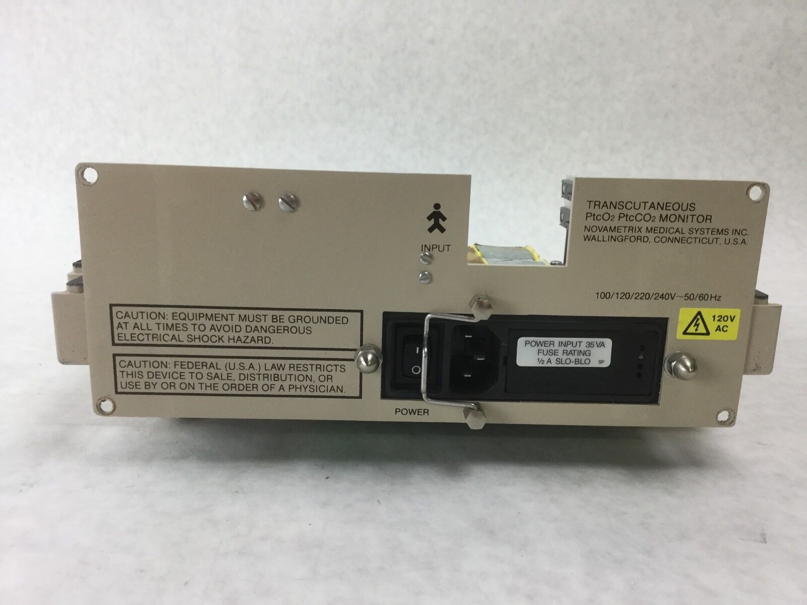 Power Supply Unit and Case for Novametrix 840, PtcO2, PtcCO2 Monitors