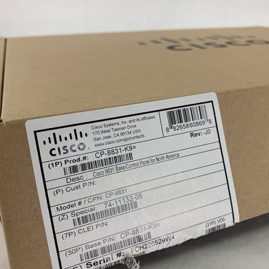 New Box Opened Cisco CP-8831-K9 Unified IP Conference Phone Base & Control Unit
