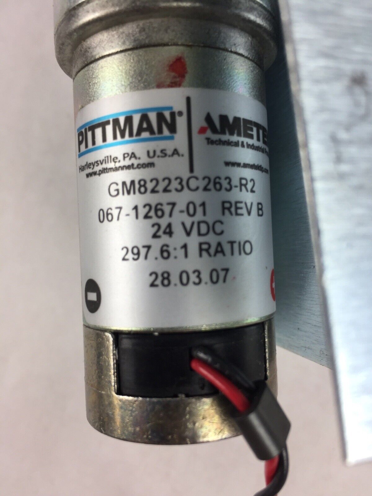 Pittman Lo-Cog GM8223C263-R2 Rev B 24VDC Motor 6:1 Ratio
