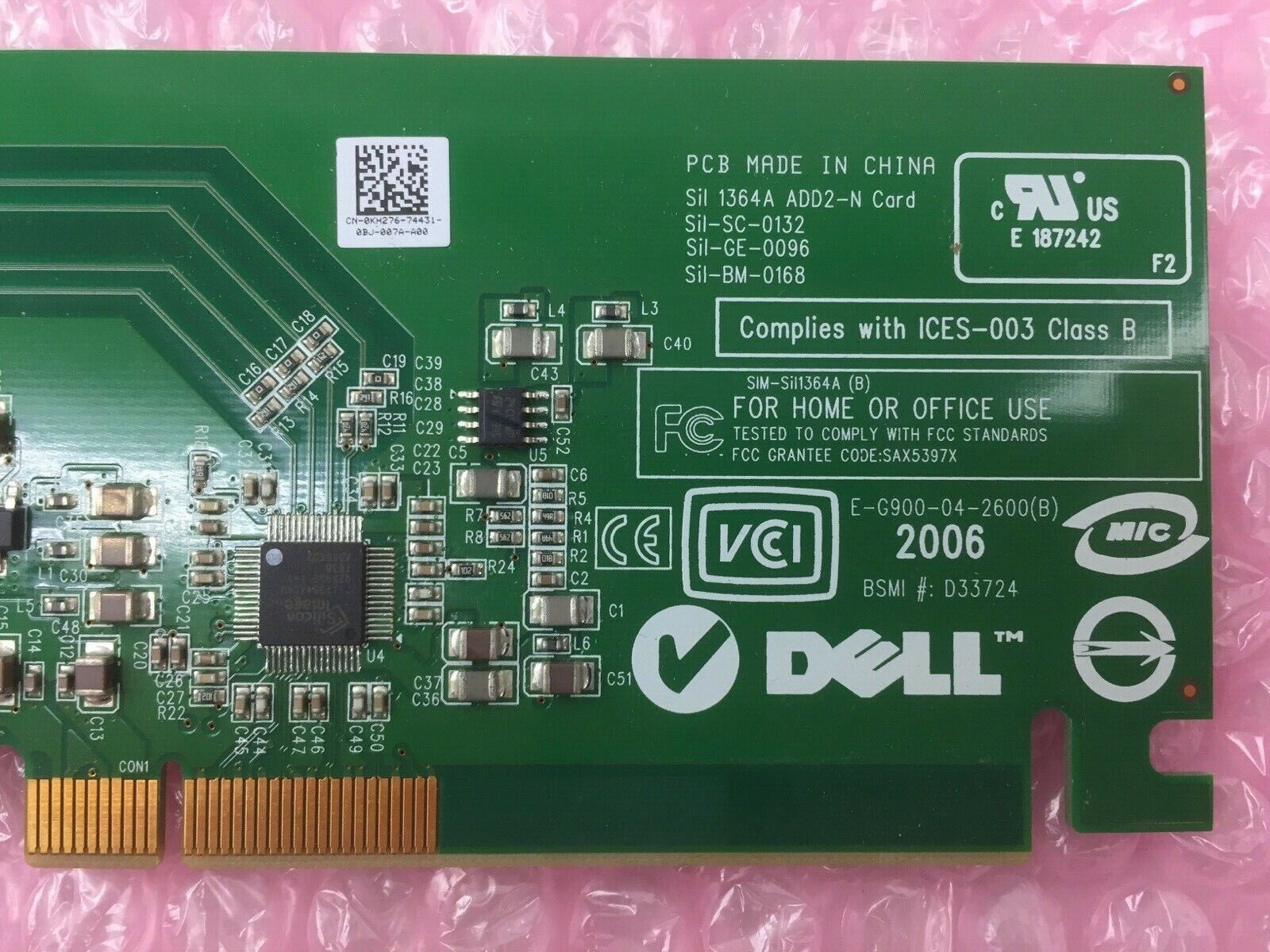 OEM Dell E-G900-04-2600(B) DVI-D Graphic Video Card