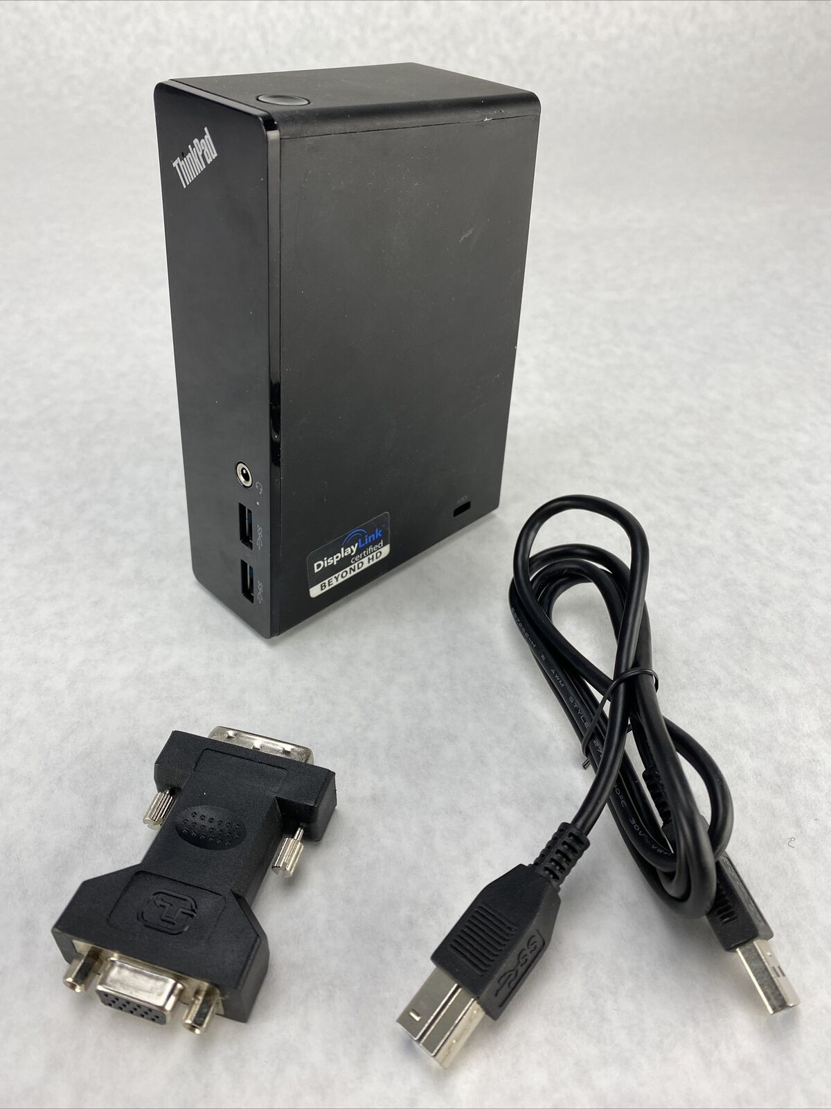 Lenovo 03X6059 DU9019D1 USB 3.0 Docking Station for ThinkPad NO POWER SUPPLY