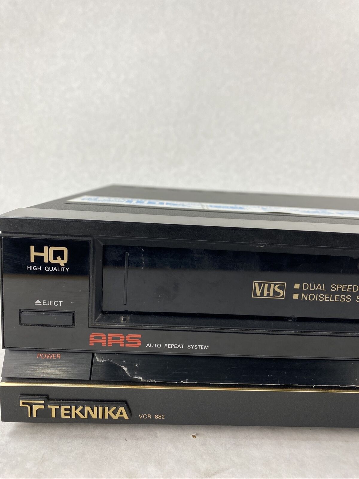 Teknika VCR882 VHS Player VCR Recorder Made in Japan NEEDS REPAIR