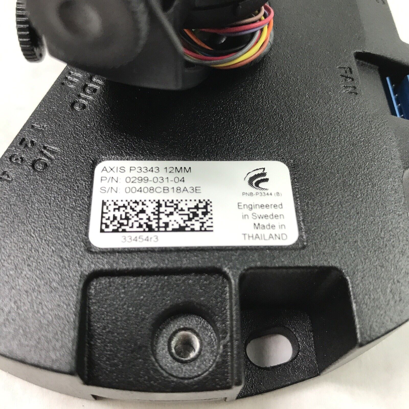 Axis P3343 12mm Dome Camera 0299-031-04 Without Mount