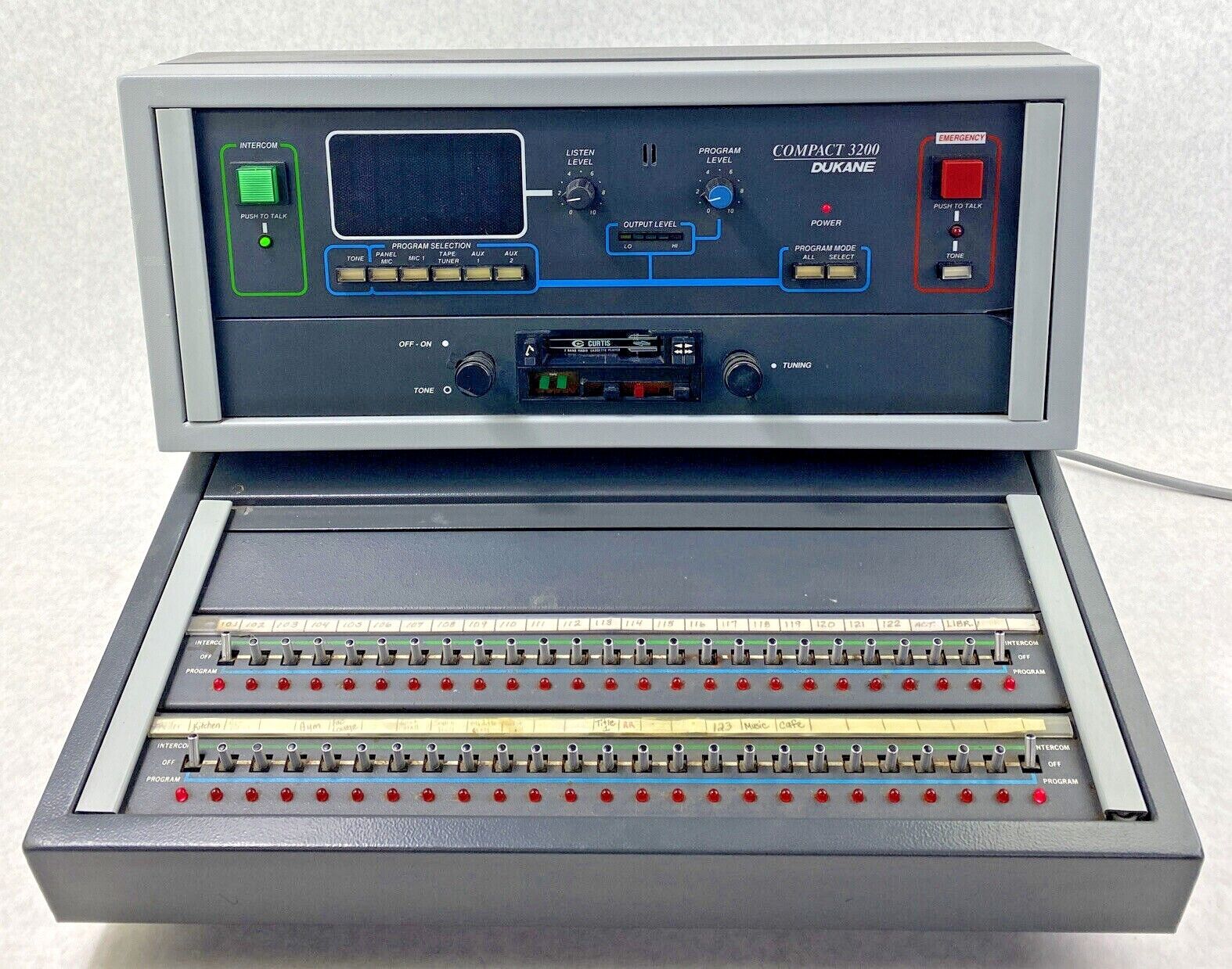 Dukane Compact 3200 Model 12A3200-50 Intercom School PA System